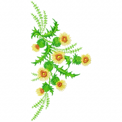 Flowers And Tree Embroidery Design 6
